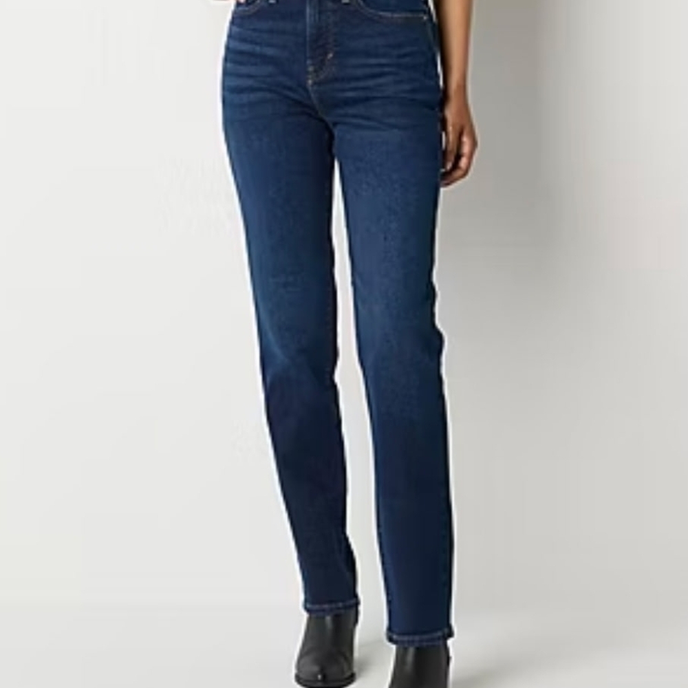Lee Women's Straight Leg Blue Jeans. 14 Short!